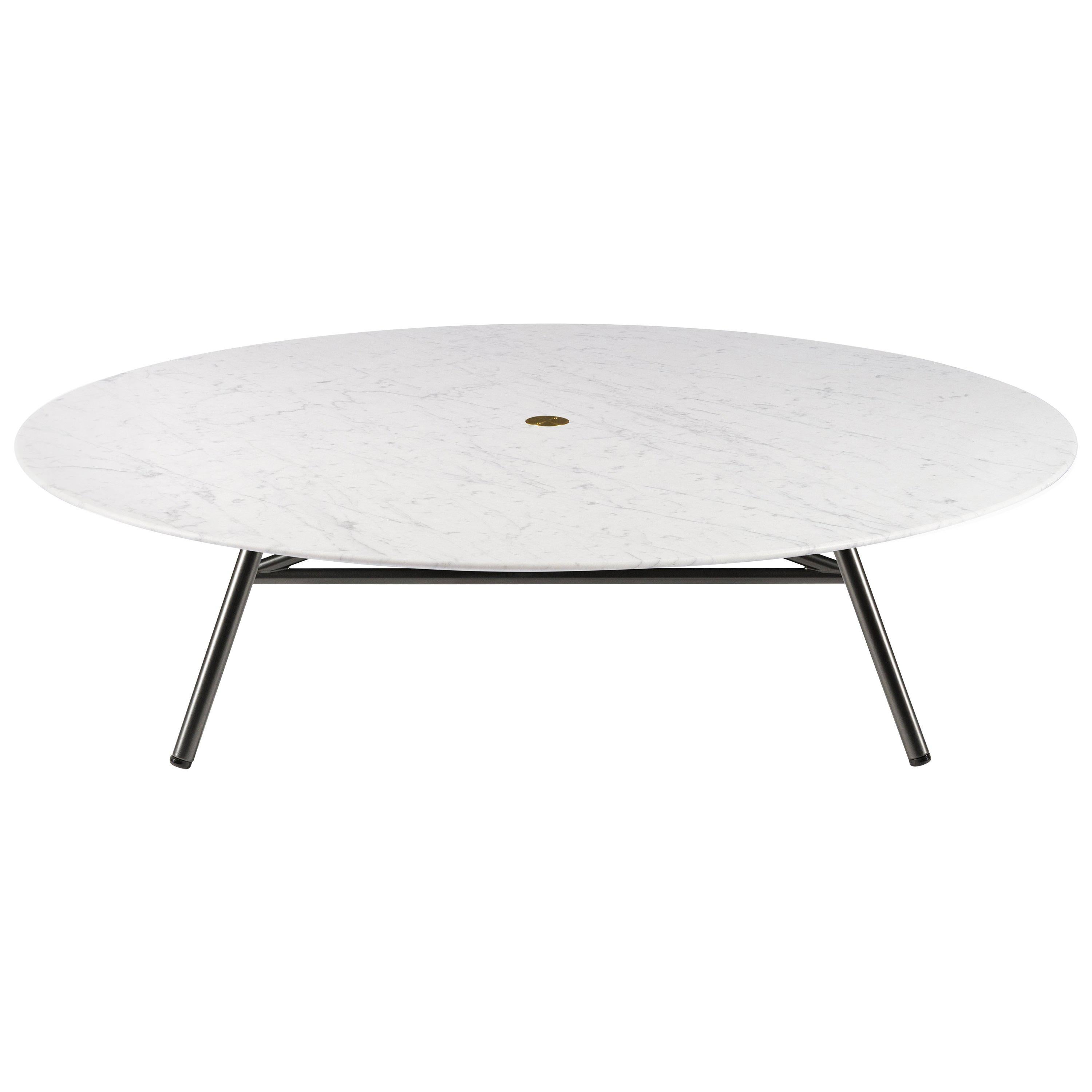 For Sale: White (Bianco Carrara) Salvatori Low Medium W Round Coffee Table