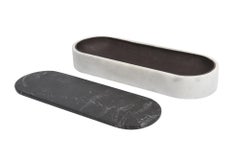 Salvatori Lui&Lei Tray in Bianco Carrara Marble by Vincent Van Duysen