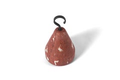 Salvatori Pietra L6 Fermaporta in Rosso Francia Marble by Piero Lissoni