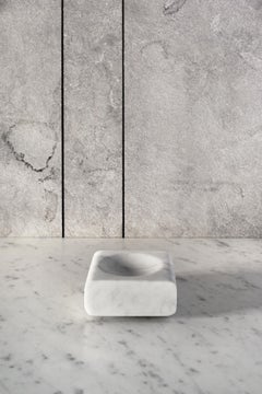 Salvatori Pillow Dish Tray in Bianco Carrara Marble by John Pawson