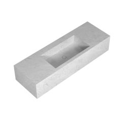 Salvatori Stiletto 150 Wall-Mounted Basin in Bianco Carrara Marble