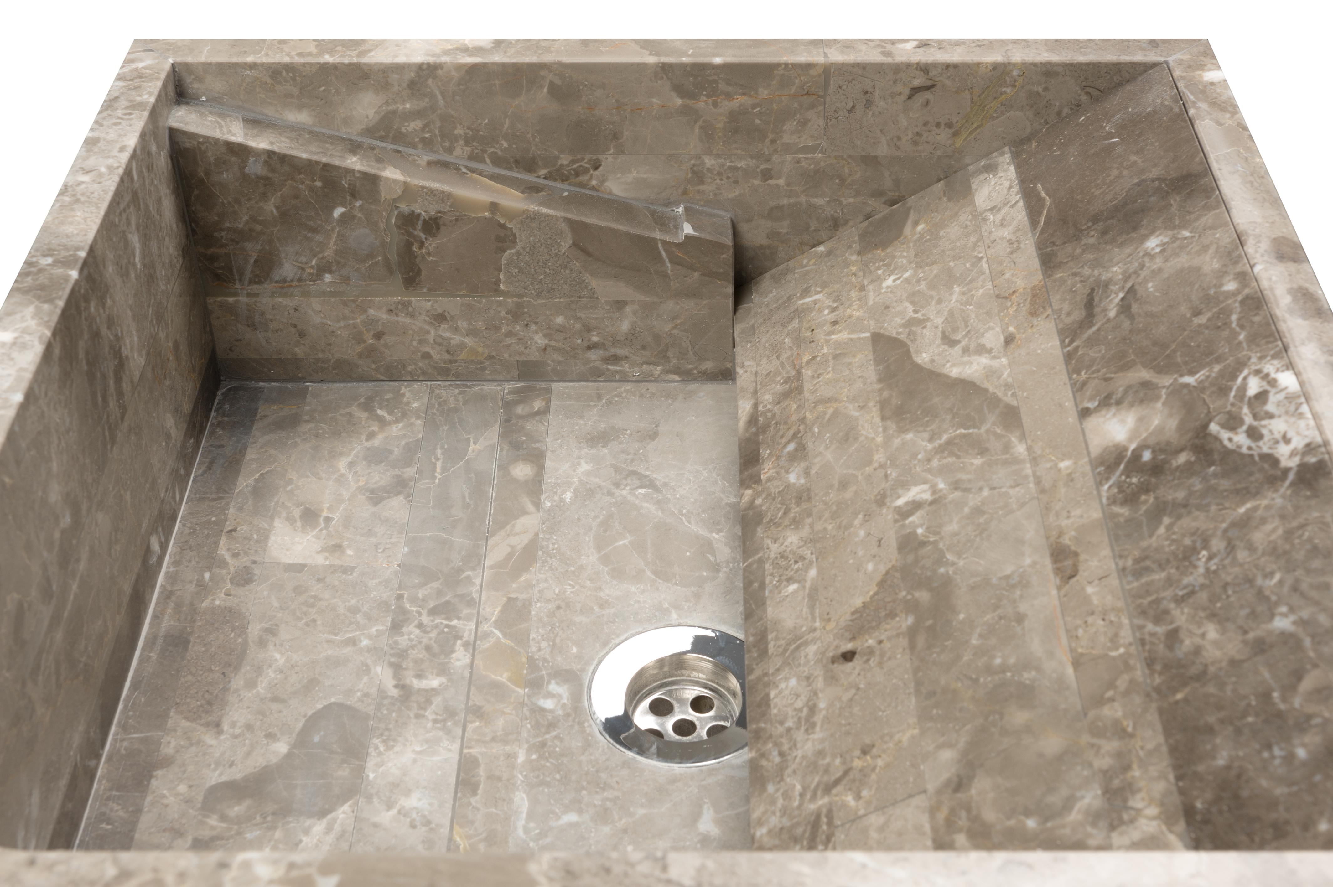 Salvatori Vasco 40 in Gris du Marais® Lithoverde® Marble For Sale 4