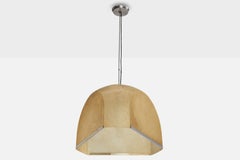 Salvatorre Gregorietti, Pendant Light, Metal, Fiberglass, Italy, 1960s