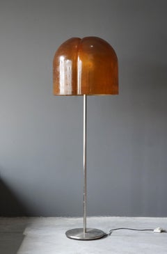 Salvatorre Gregorietti, "Tricia" Floor Lamp, Metal, Fiberglass, Italy, 1974