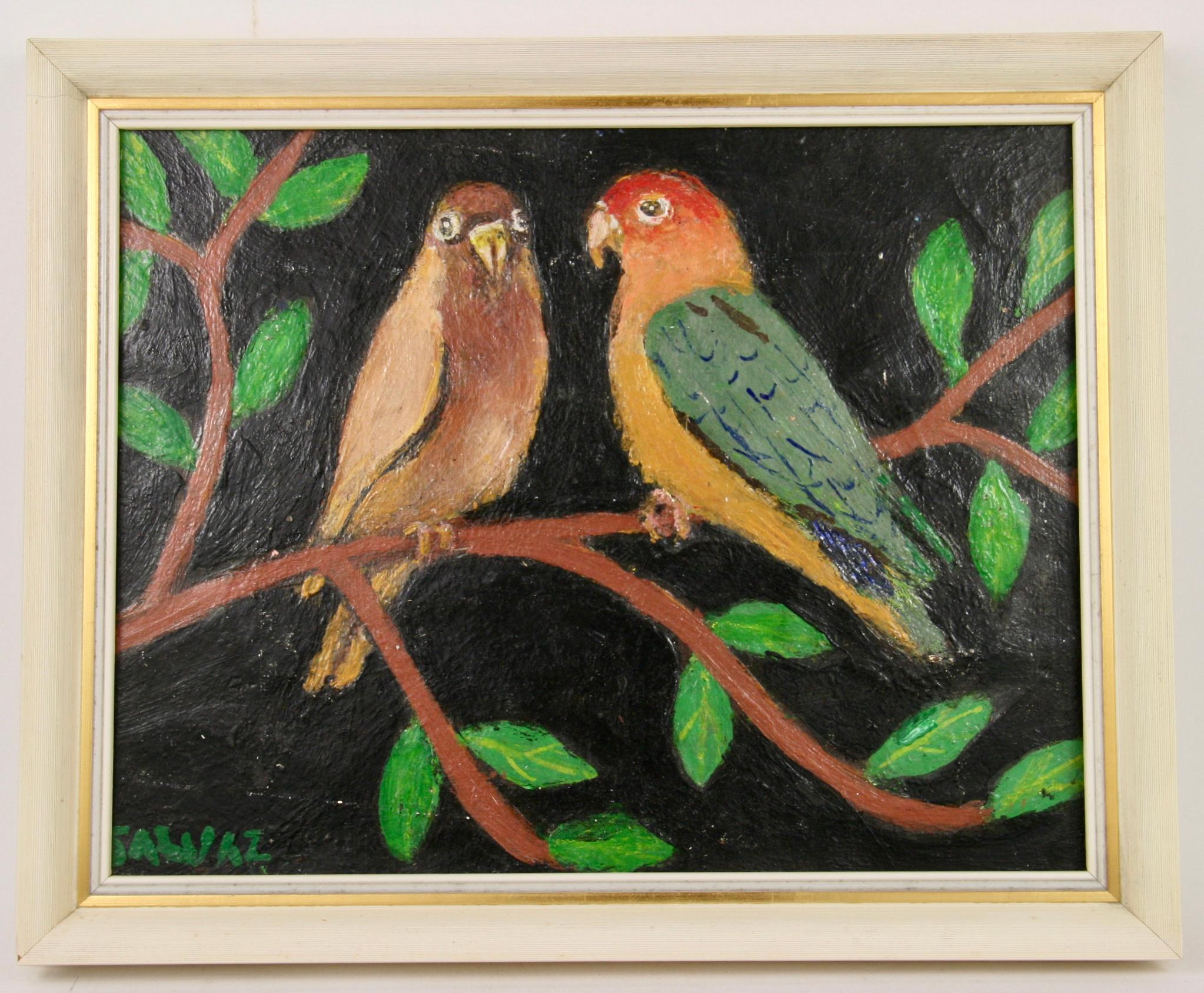  Parrots Animal  Landscape  Painting 2