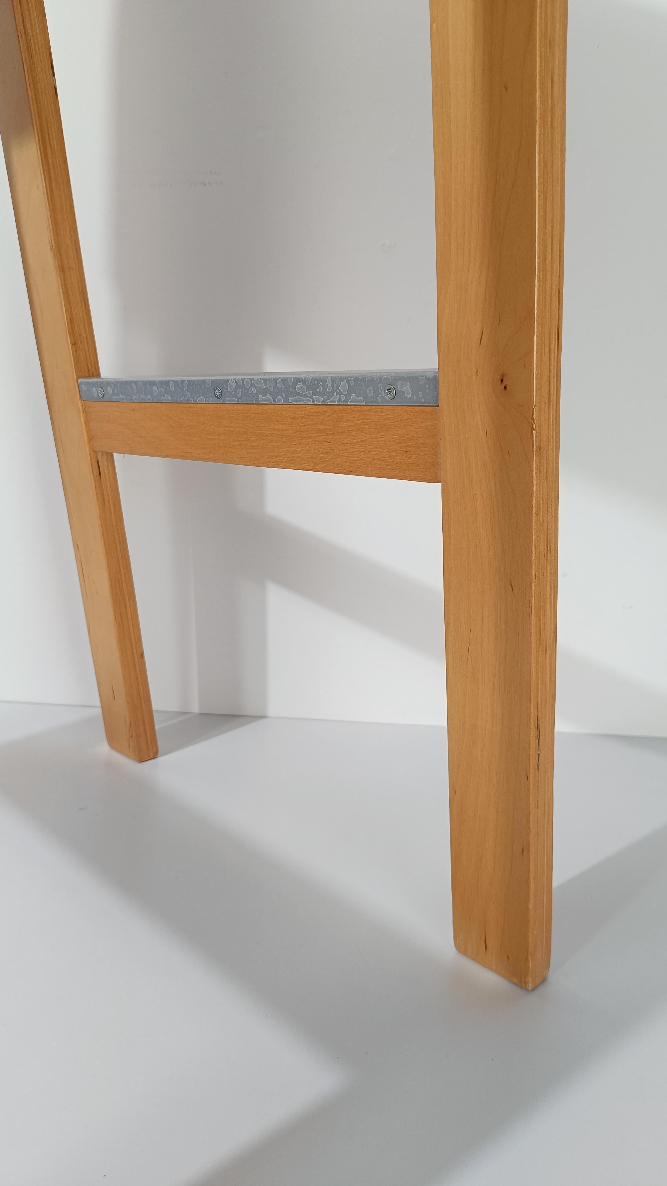 Tabourets de bar Salve par Ehlén Johanssonv pour IKEA en contreplaqué naturel et rouge, années 90 en vente 8
