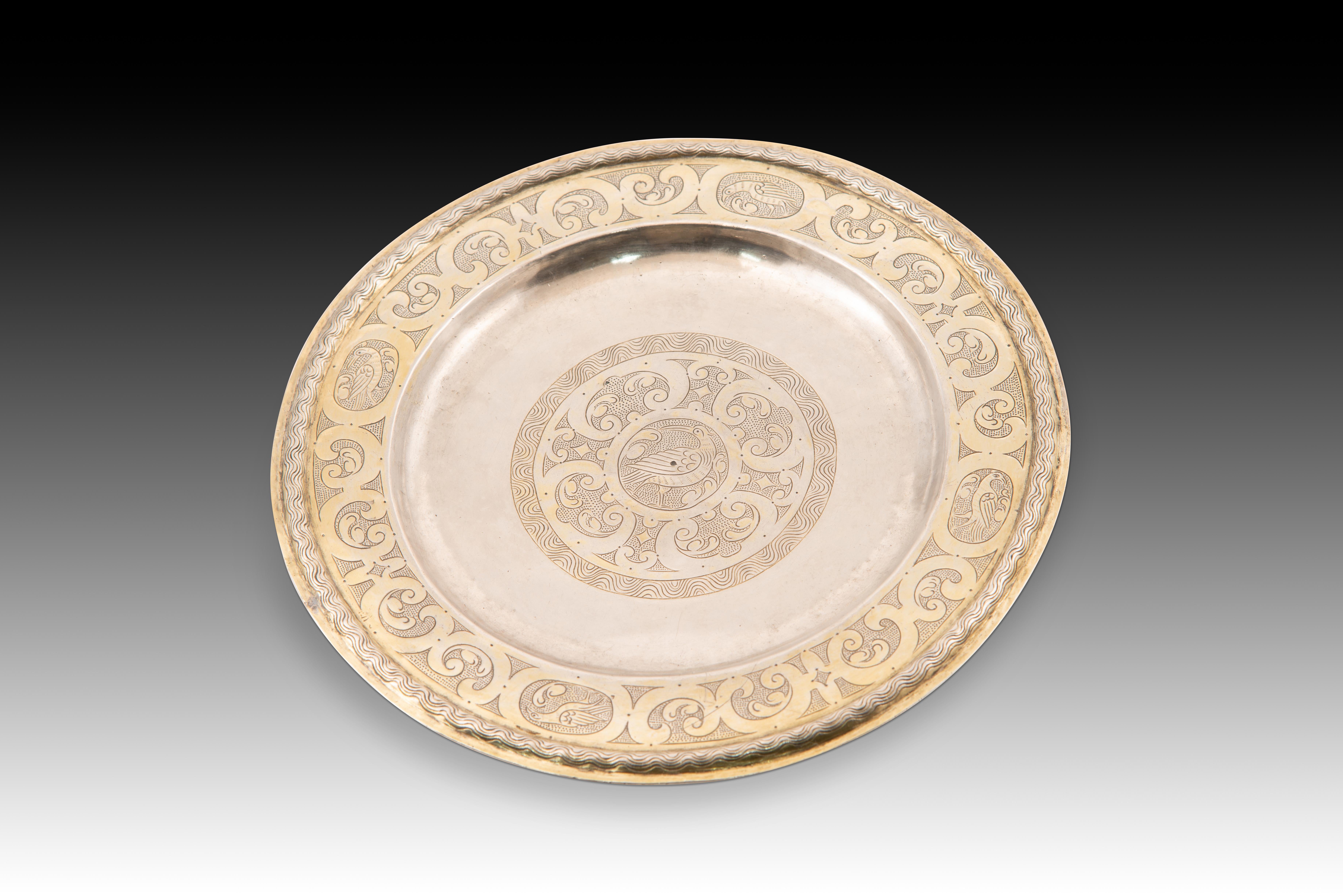 Autre Salve or salve with a base. Silver. Zaragoza, 17th century. en vente