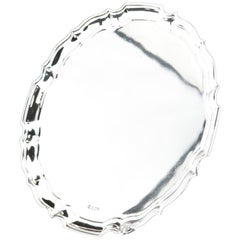 Salver Tray 925/- Sterling Silver, Great Britain, Sheffield 1911, Hallmarked