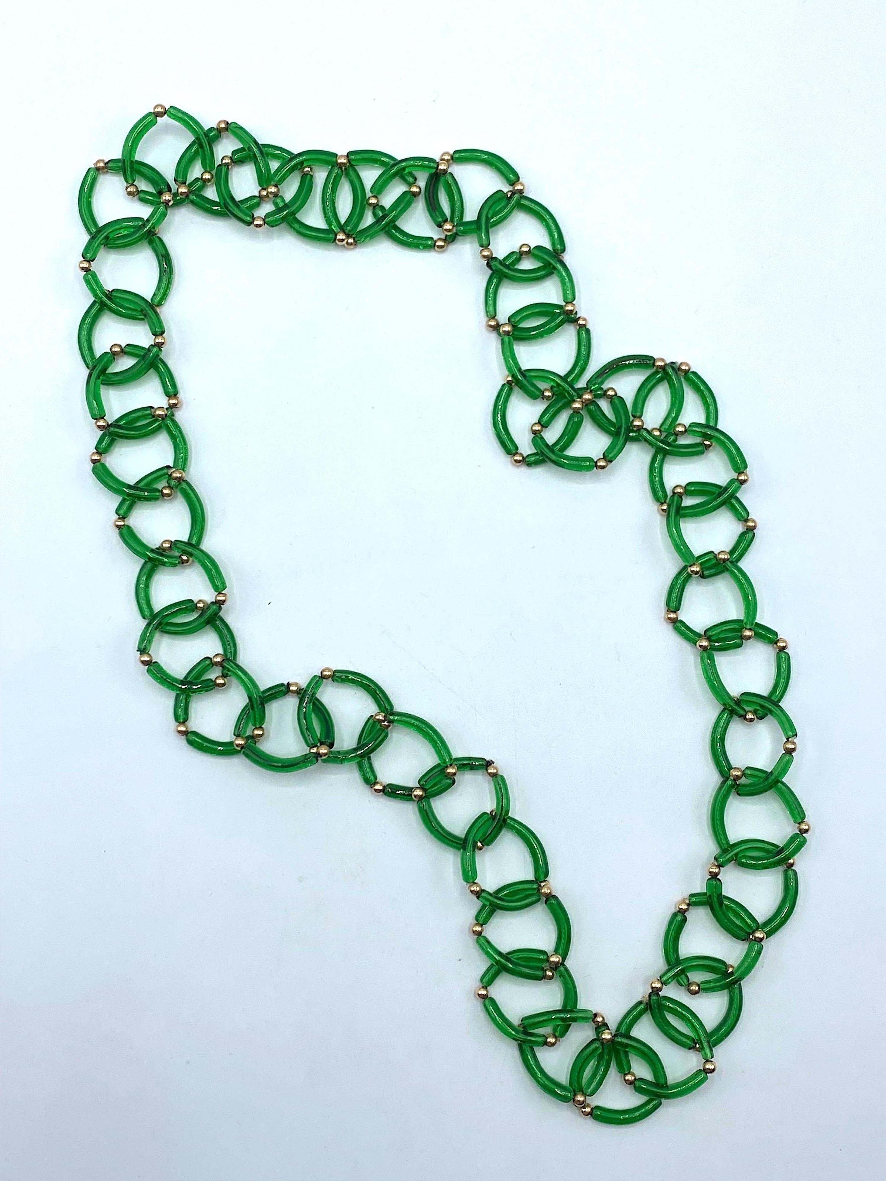 Salviati Collier à maillons en verre de Murano des années 1960 7
