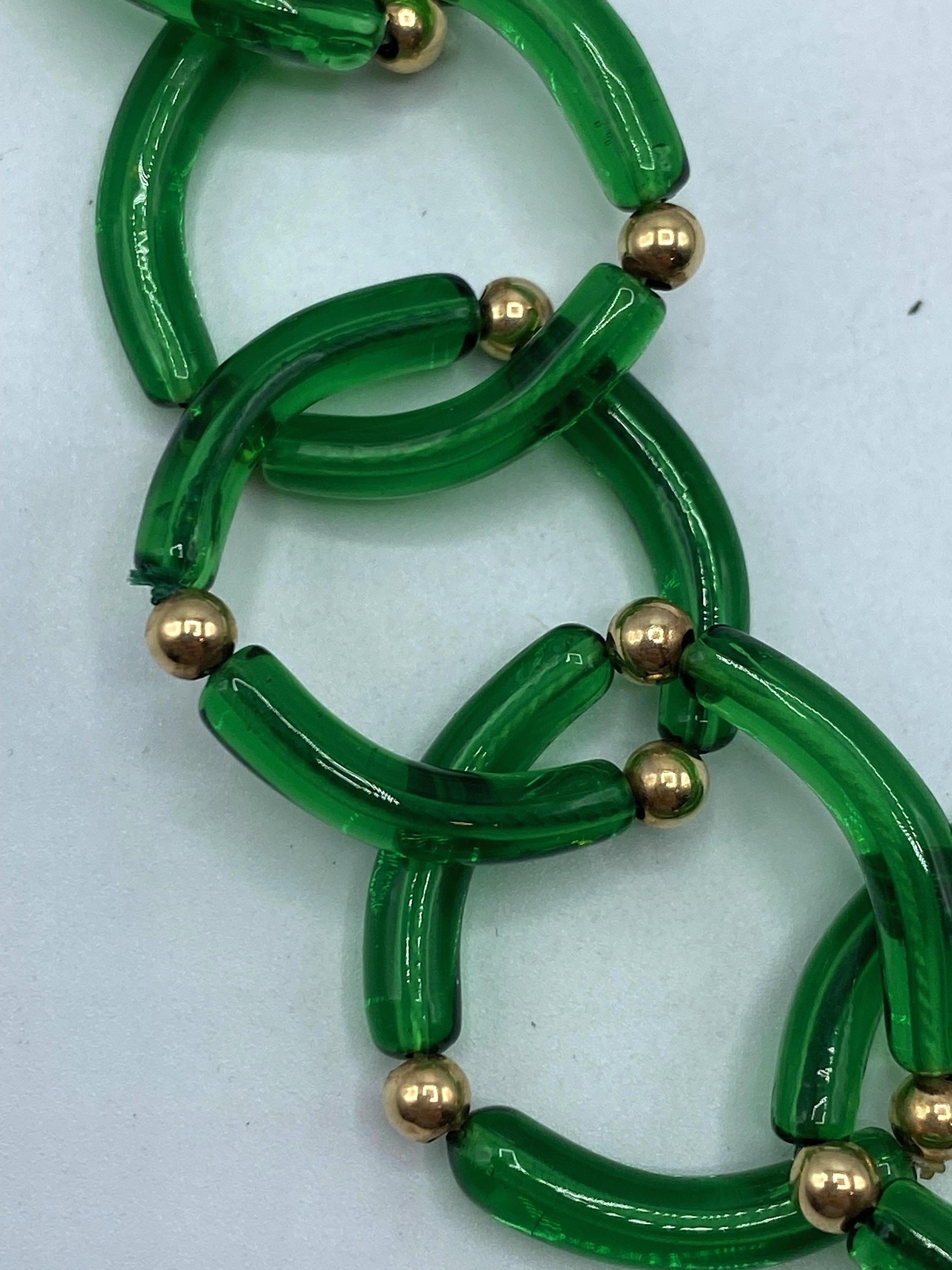 Salviati Collier à maillons en verre de Murano des années 1960 8