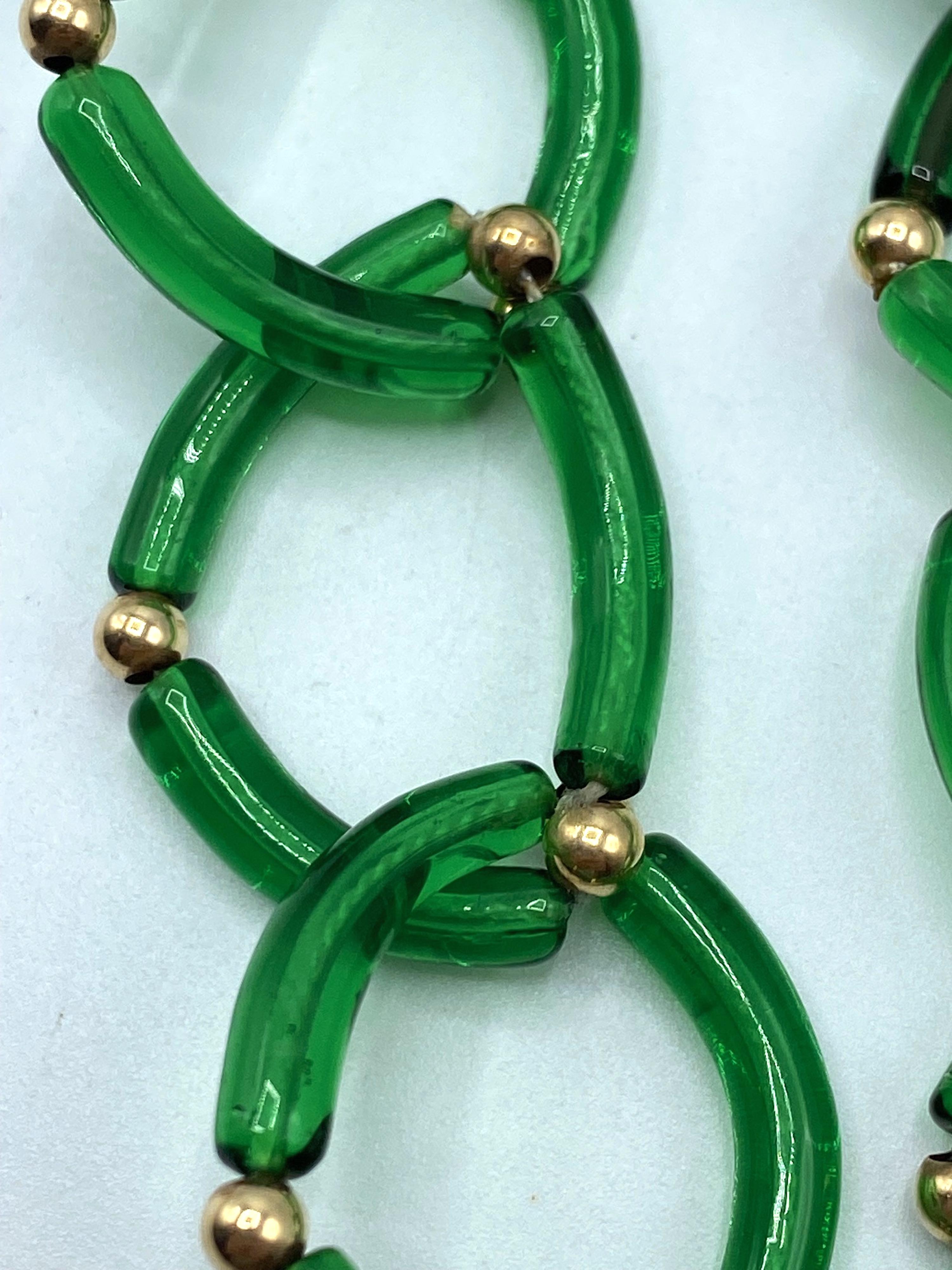 Salviati Collier à maillons en verre de Murano des années 1960 1