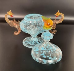 Salviati, Blown Glass Cup with Lid - Murano, early 20th century