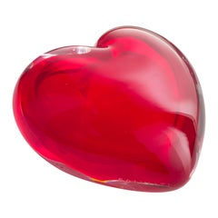 Salviati Cuore Extra Small Coccole Vase in Red by Maria Christina Hamel