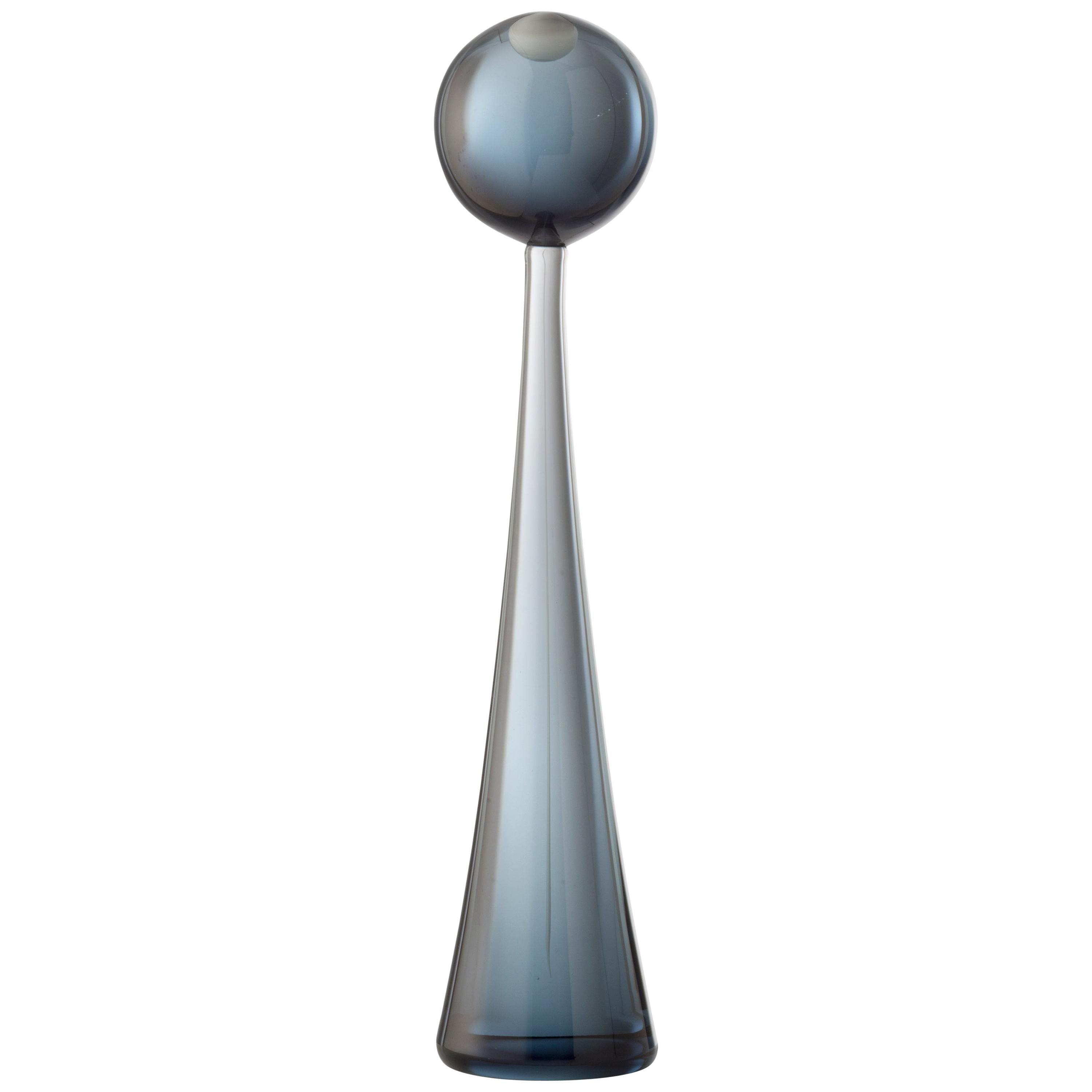 Salviati Elementi Lagunari Small Sphere Sculpture in Blue by Luciano Gasperi For Sale