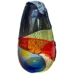 Salviati, Multi-Color vase, circa 1990