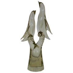 Salviati Muranoglas-Vogel-Skulptur