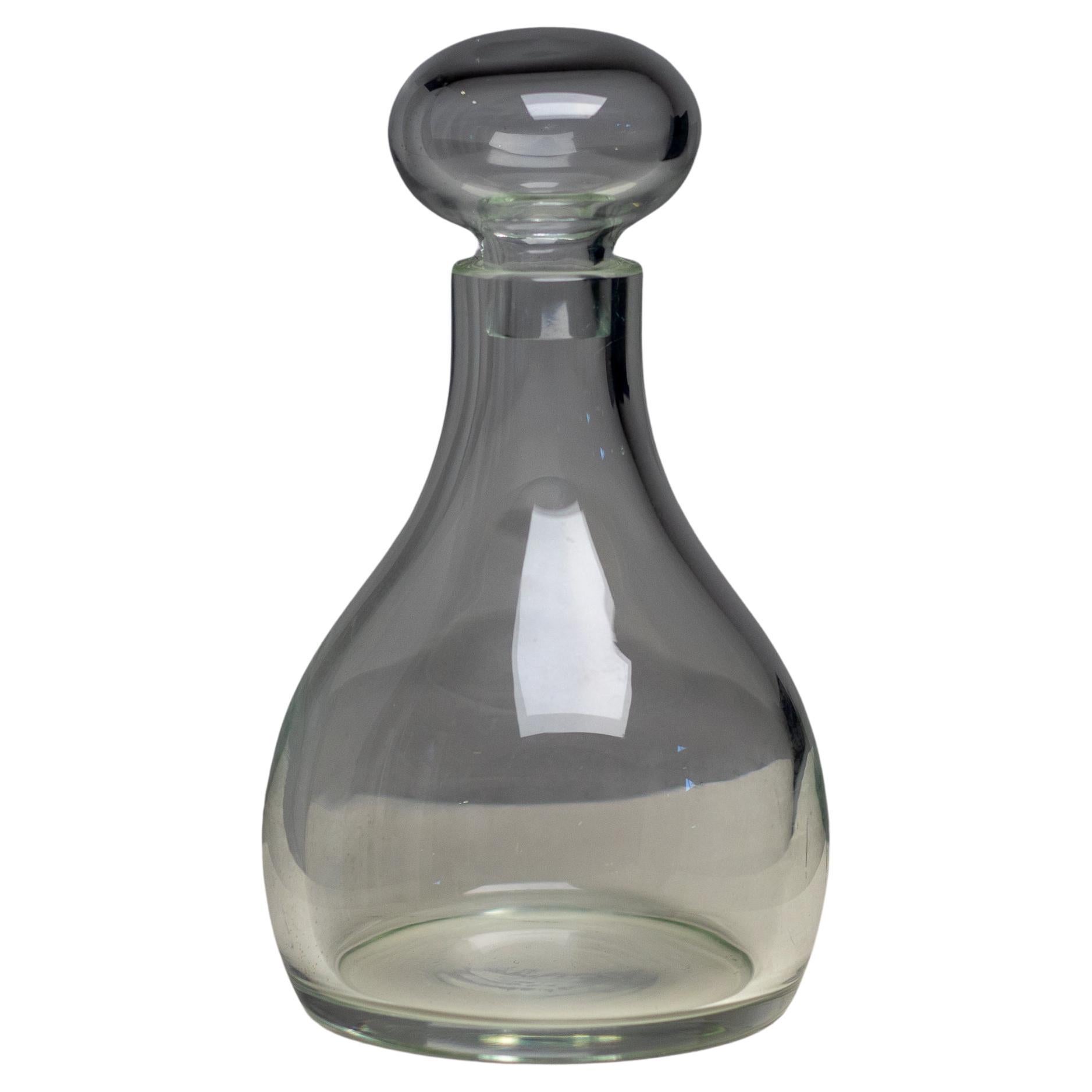 Salviati Murano Glass Bottle, Handblown, Elegant Design, Italy, 1977 en venta