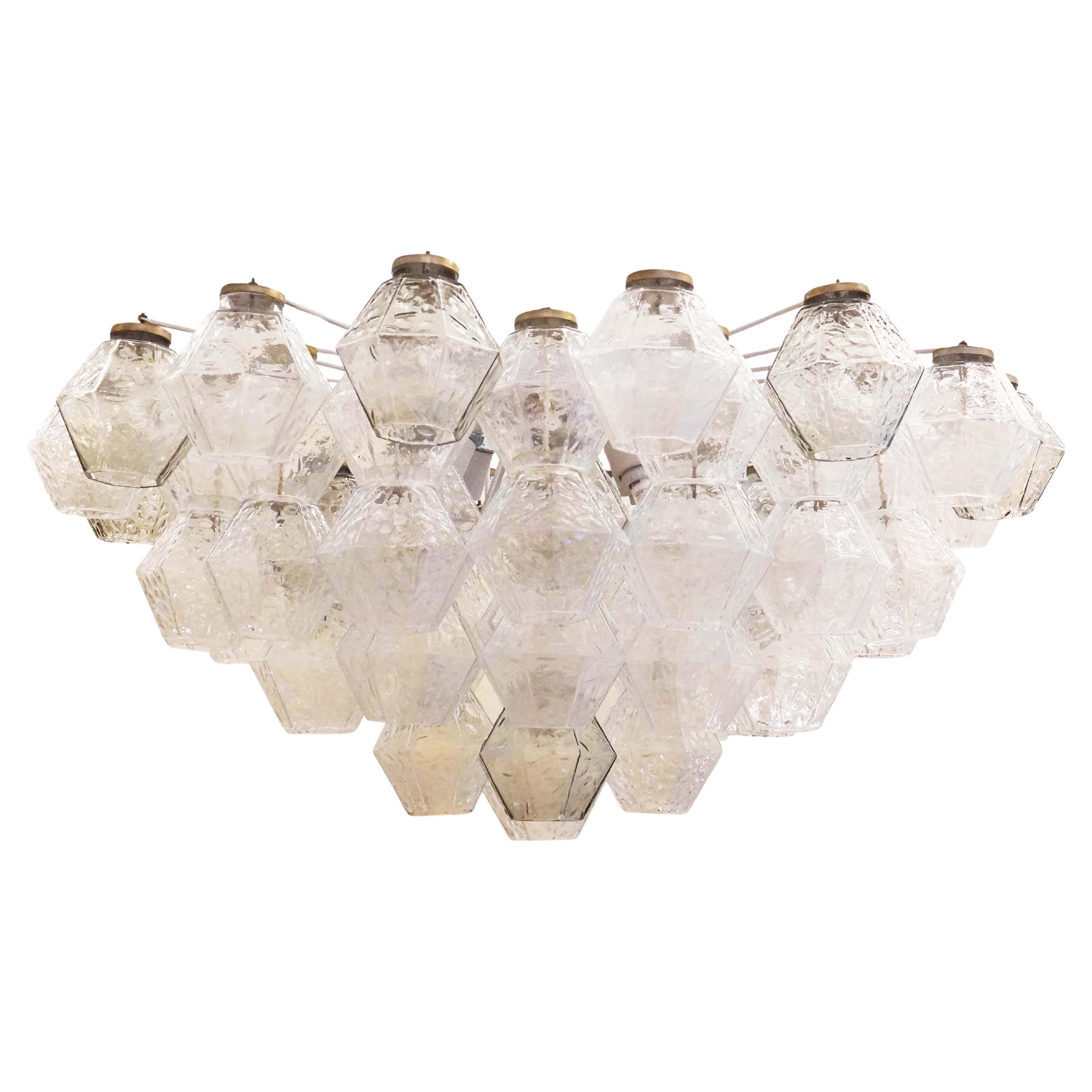 Salviati Murano Glass Chandelier, Italy, 1960s