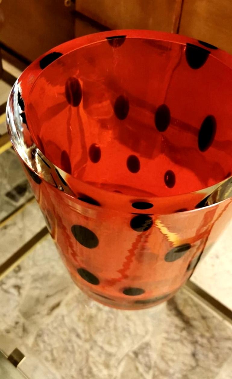Vase en verre de Murano signé Salviati Sommerso Bon état - En vente à Prato, Tuscany