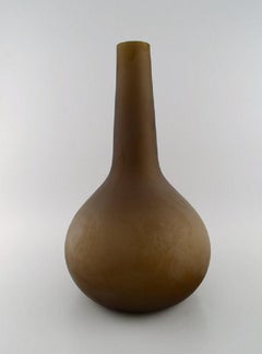 Salviati, Murano, grand vase en forme de goutte en verre d'art soufflé à la bouche