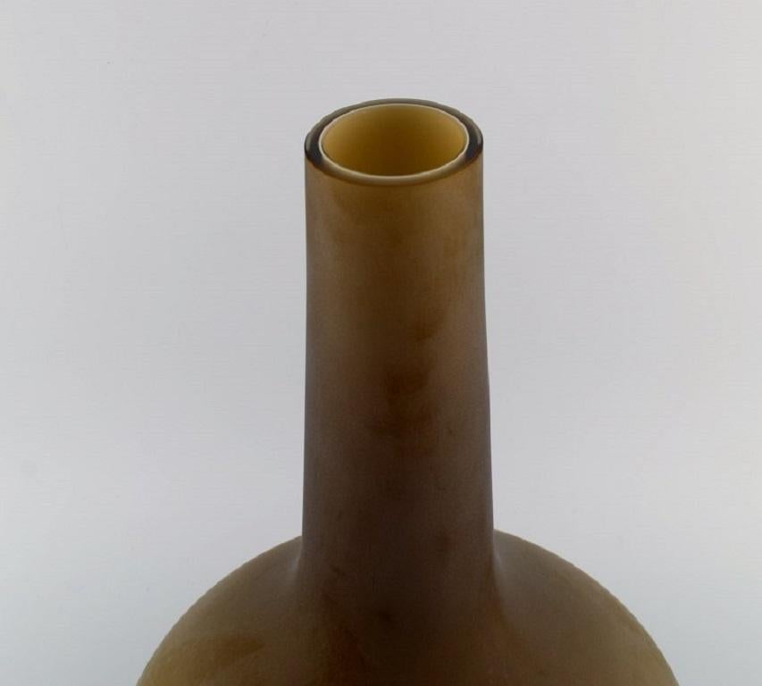 Contemporary Salviati, Murano, Large Drop-Shaped Vase in Mouth-Blown Art Glass For Sale