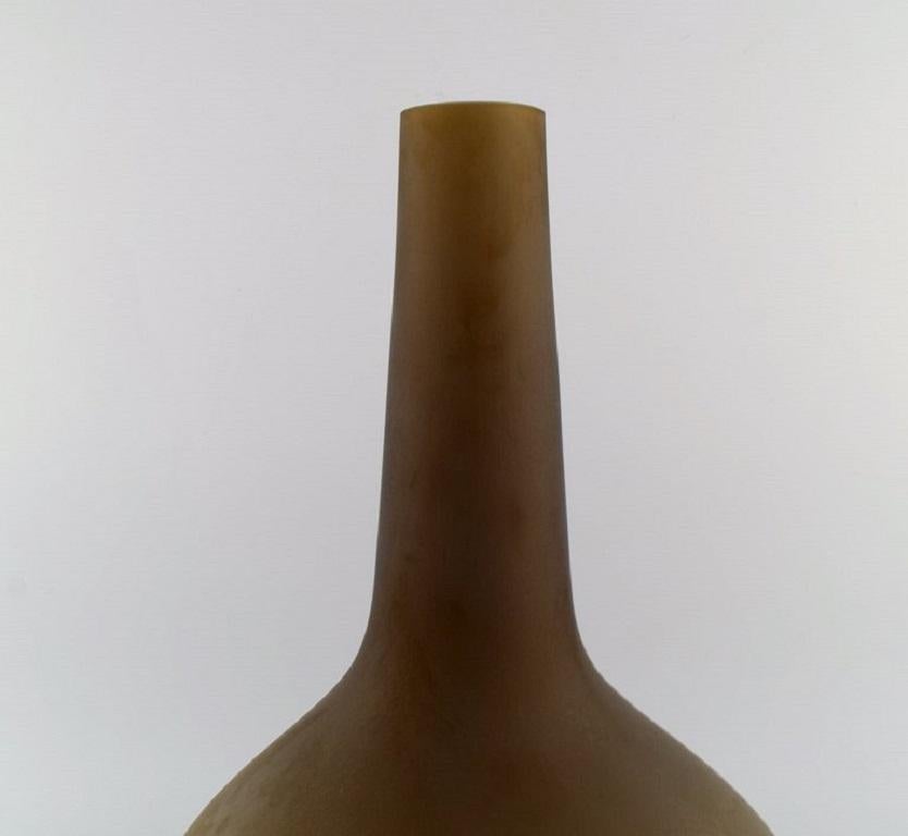 Salviati, Murano, Large Drop-Shaped Vase in Mouth-Blown Art Glass For Sale 1