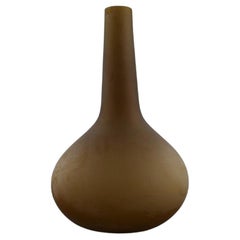 Salviati, Murano, Large Drop-Shaped Vase in Mouth-Blown Art Glass