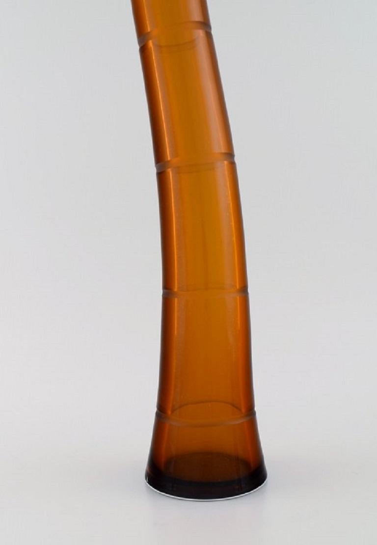 XXIe siècle et contemporain Salviati, Murano, grand vase en verre d'art soufflé à la bouche, daté de 2005 en vente