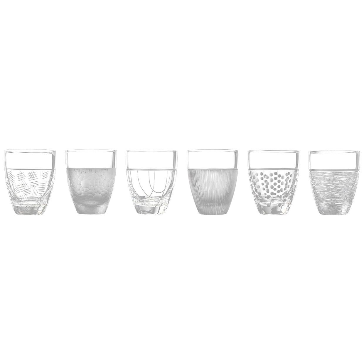 Salviati Nove Set of 6 Dof Assorted Glasses