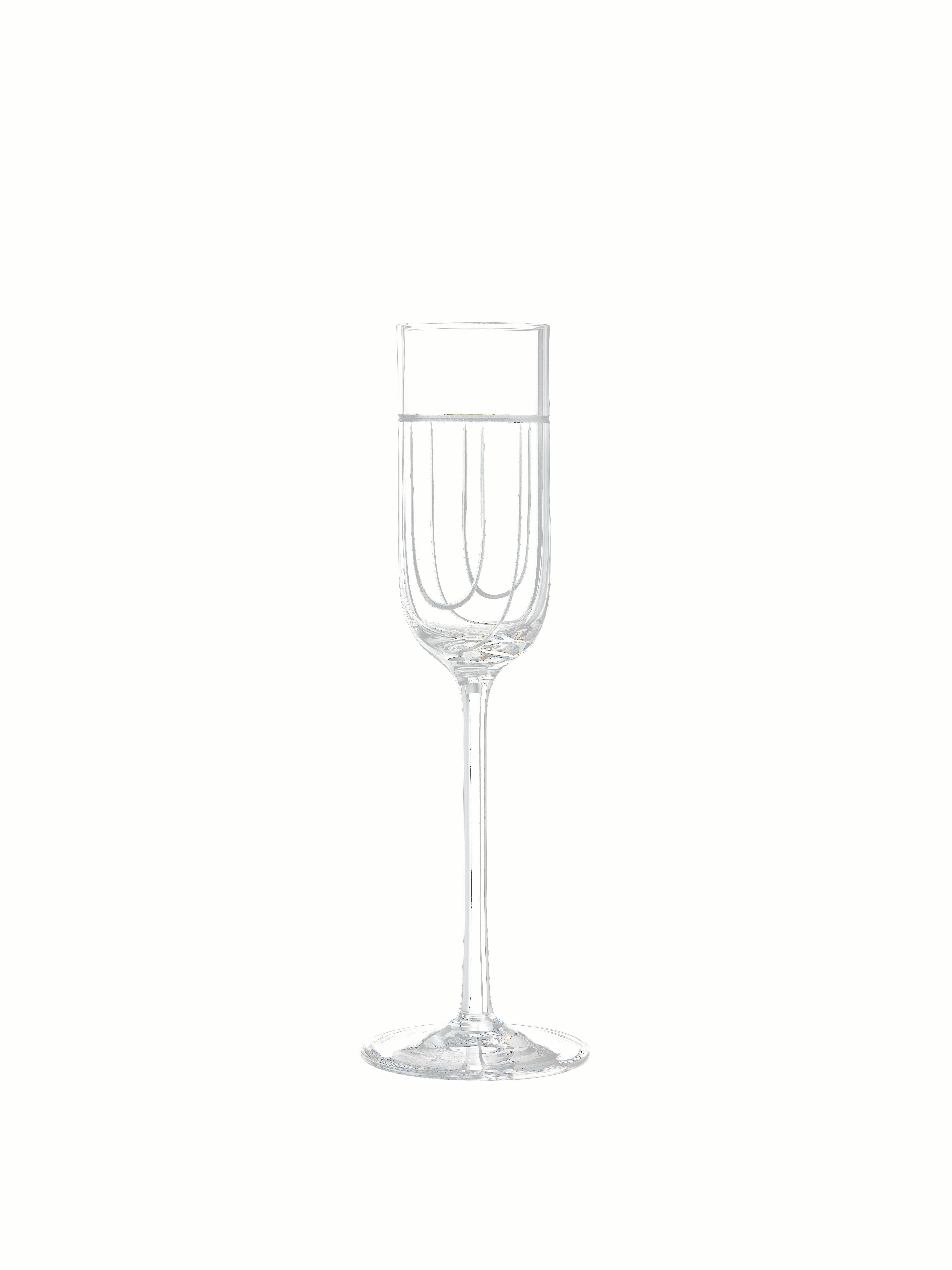 Salviati Nove Set of 6 Grappa Assorted Glasses In New Condition In Venezia, IT