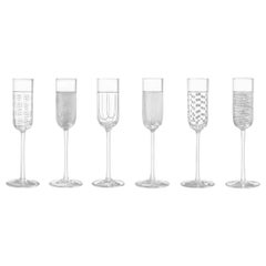 Salviati Nove Set of 6 Grappa Assorted Glasses