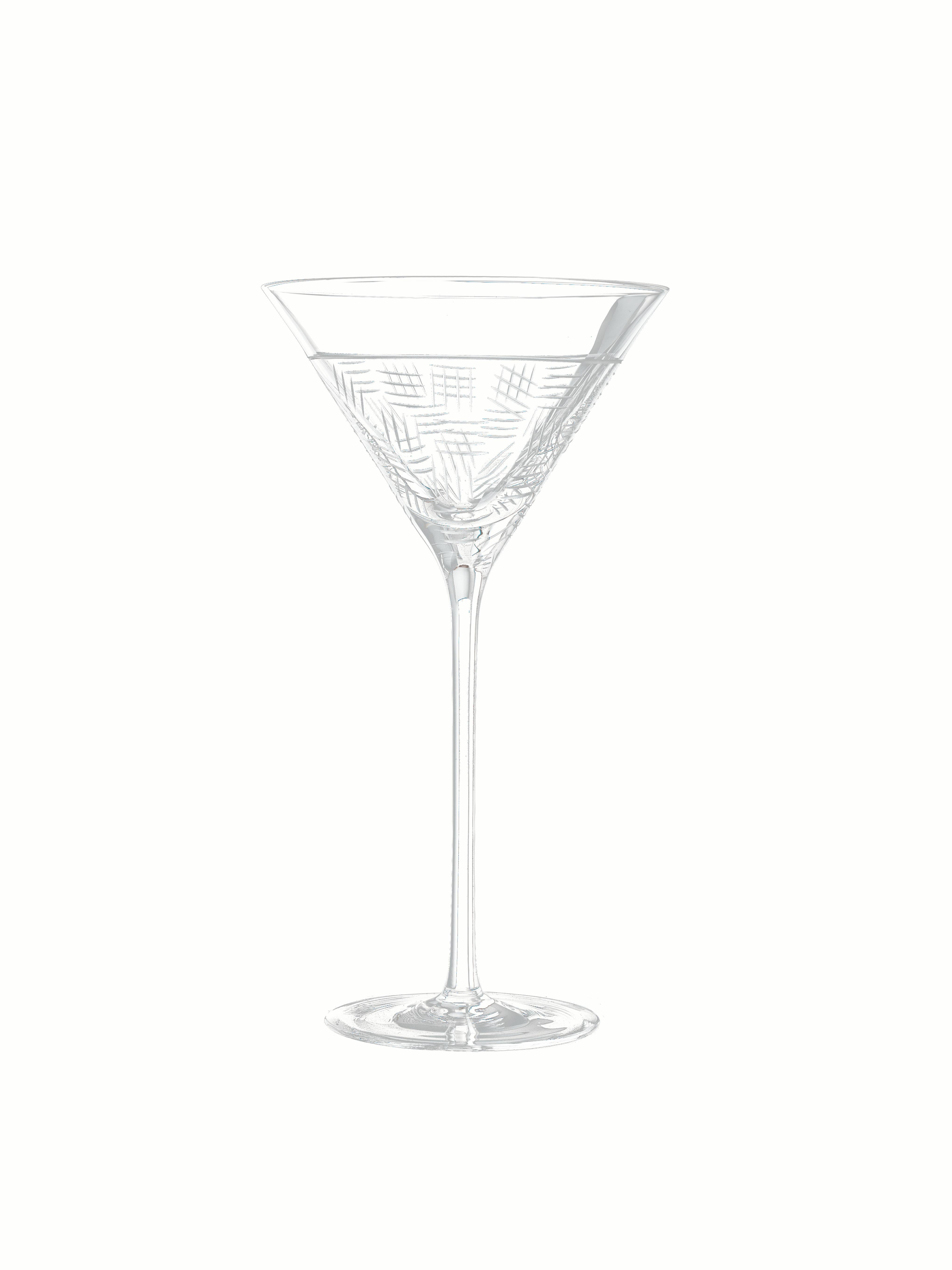 Salviati Nove Set of 6 Martini Assorted Glasses In New Condition In Venezia, IT