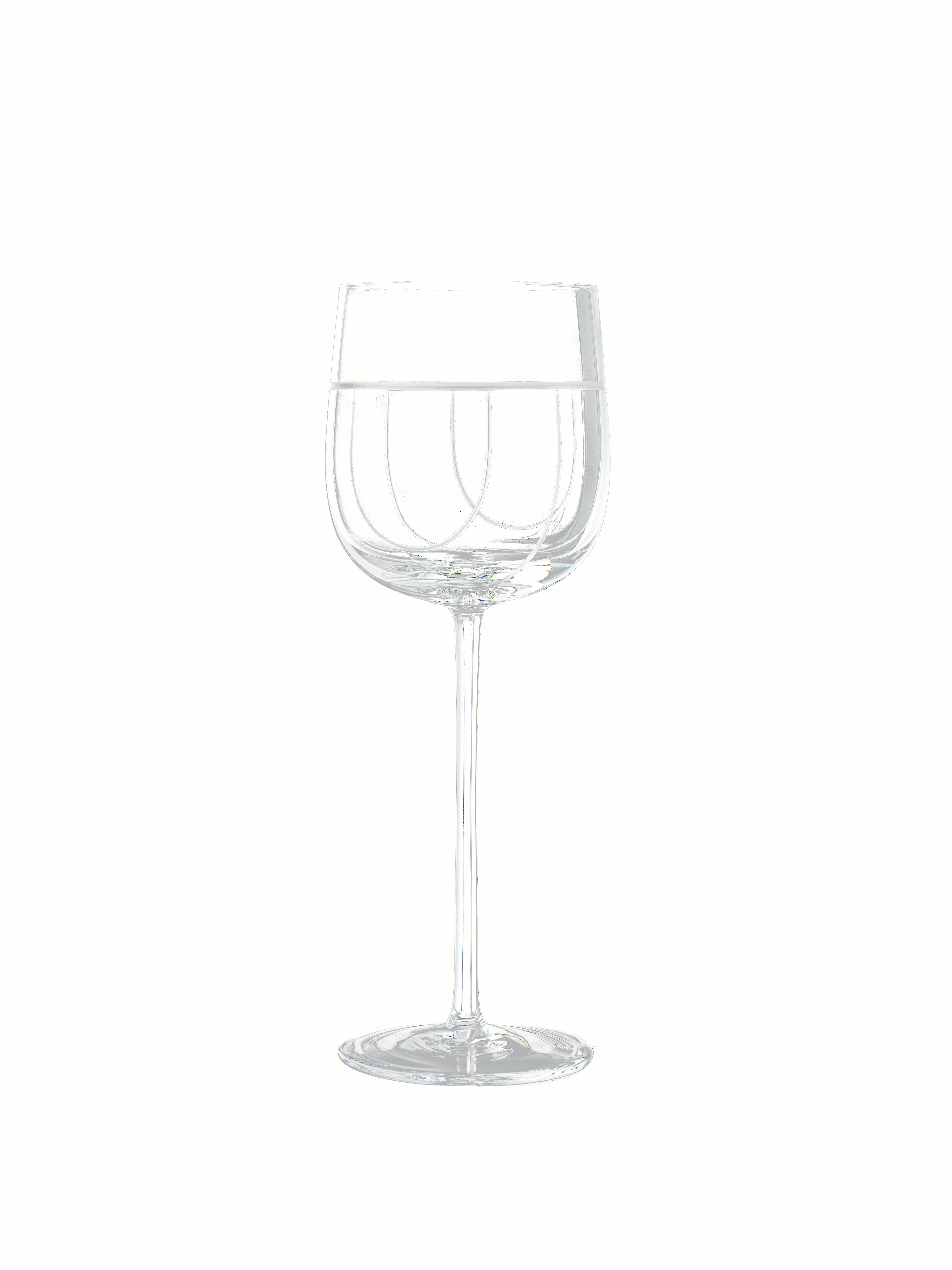 Contemporary Salviati Nove Set of 6 Water Assorted Glasses