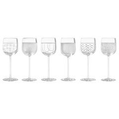 Salviati Nove Set of 6 Wine Assorted Glasses