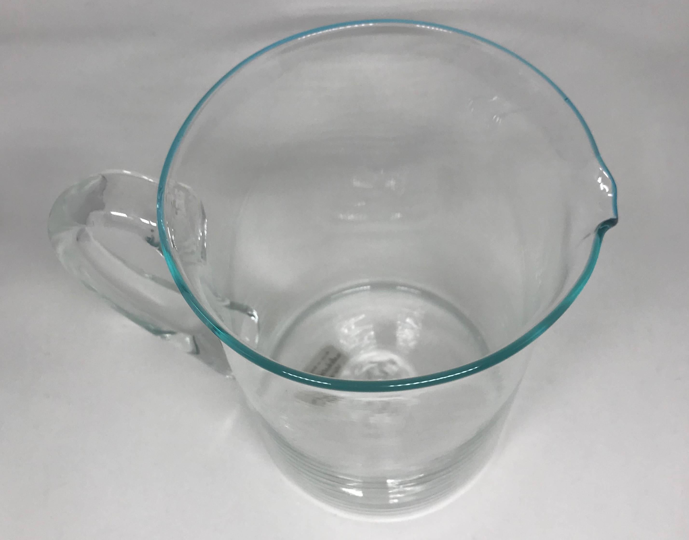 Salviati Venetian Glass Pitcher In Excellent Condition In New York, NY