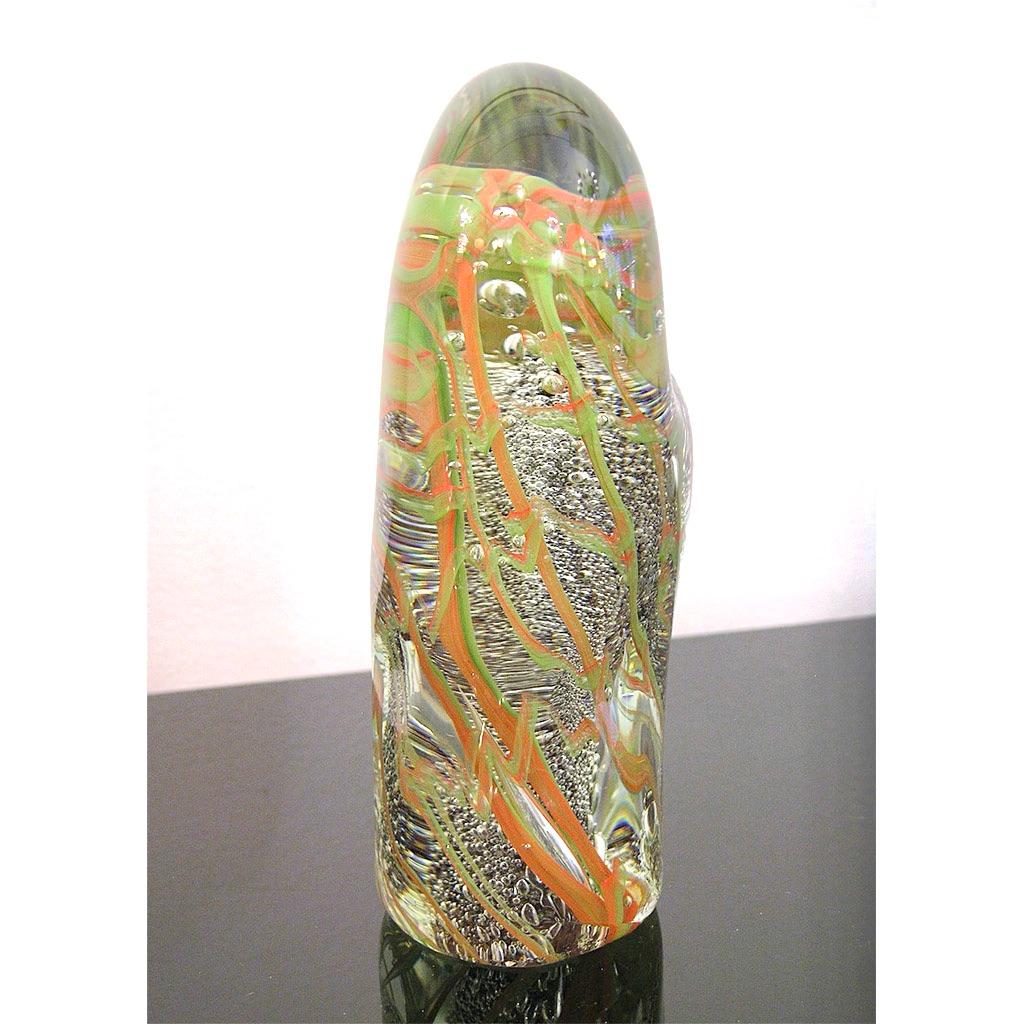 organische Skulptur aus mundgeblasenem Muranoglas von Salviati aus der Jahrhundertmitte der 1970er Jahre, ein 