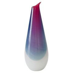 Vintage Salviatii Opalescent Murano Vase, Italy 1960s