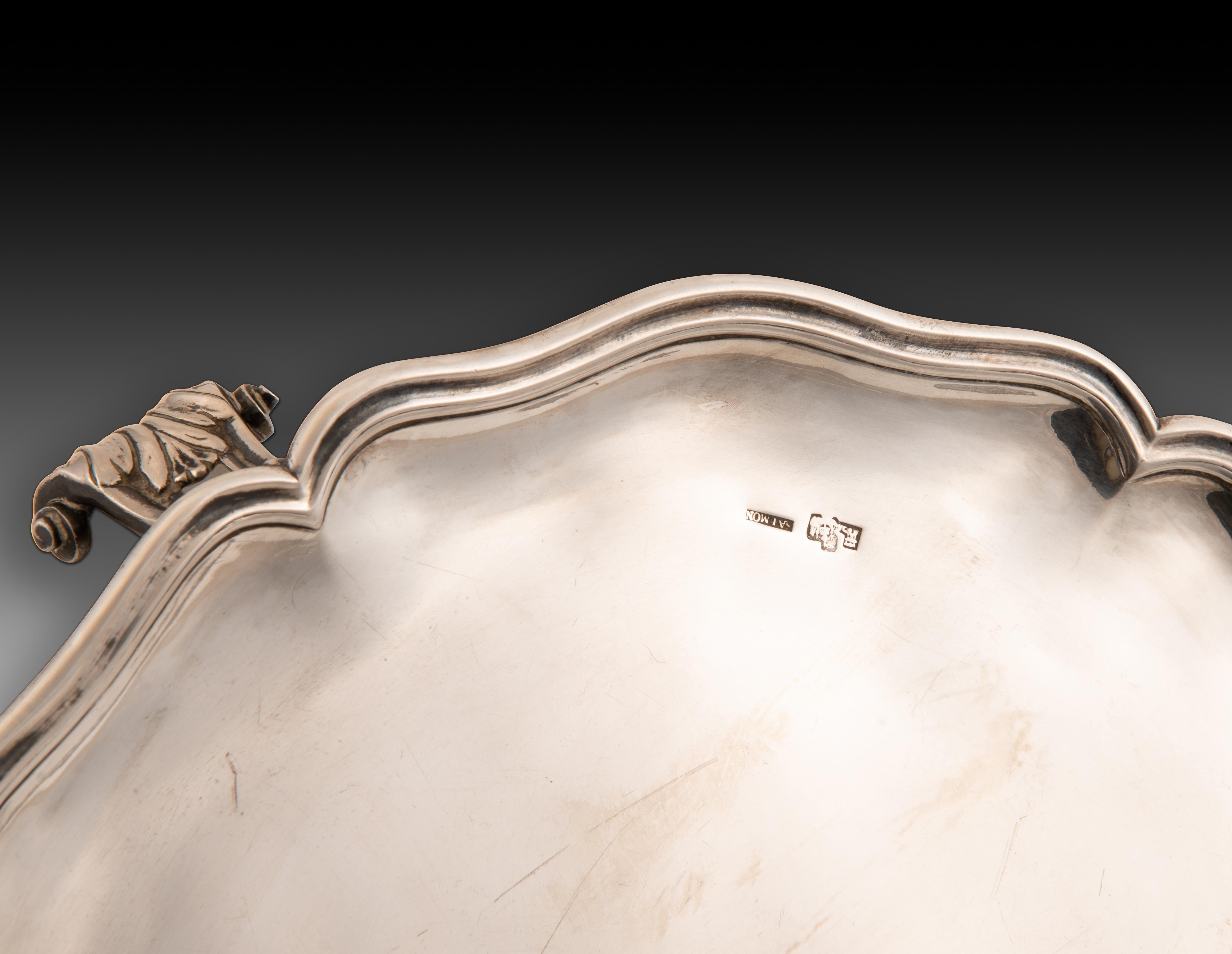 Salvilla. Silber. Santander, Spanien, Ende des 18. Jahrhunderts. (Spanisch) im Angebot