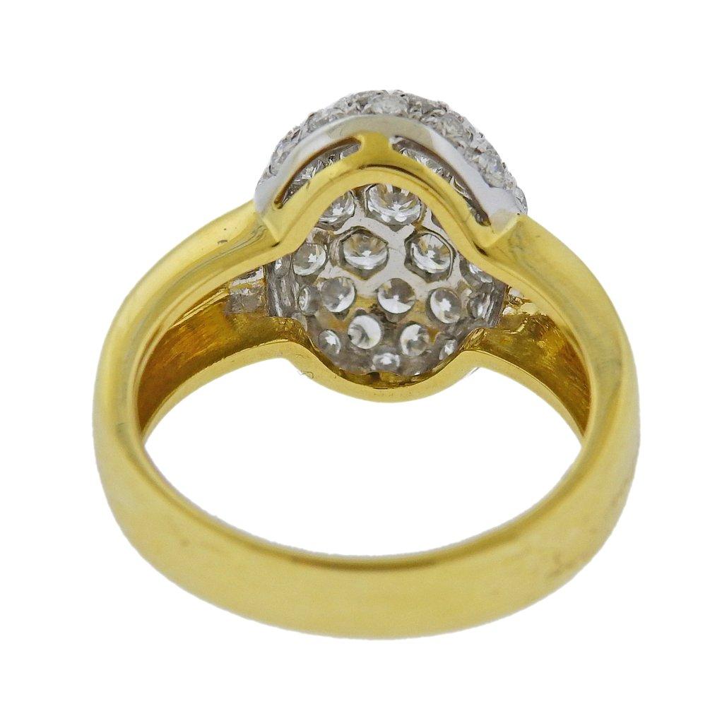 Salvini 1.28 Carat Diamond Gold Ring In Excellent Condition In Lambertville, NJ