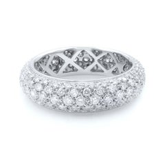 Salvini 18 Karat White Gold Diamond Eternity Band 1.83 Carat