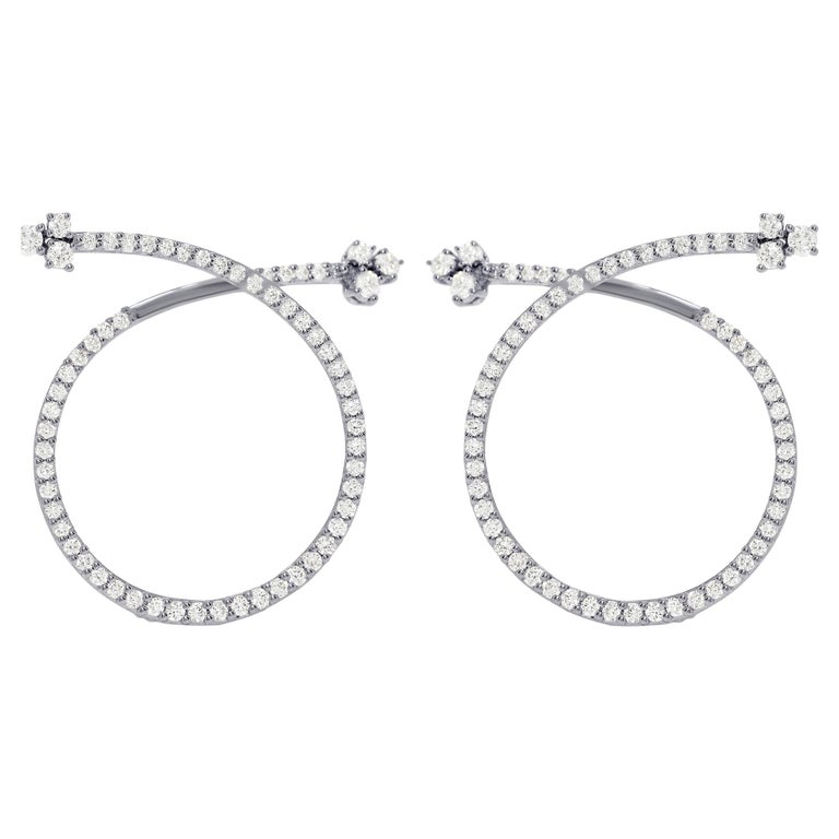 Chaîne Or Blanc 18K Salvini Avec Diamant - Longueur 42-50 Cm - Occasion En Très Bon état