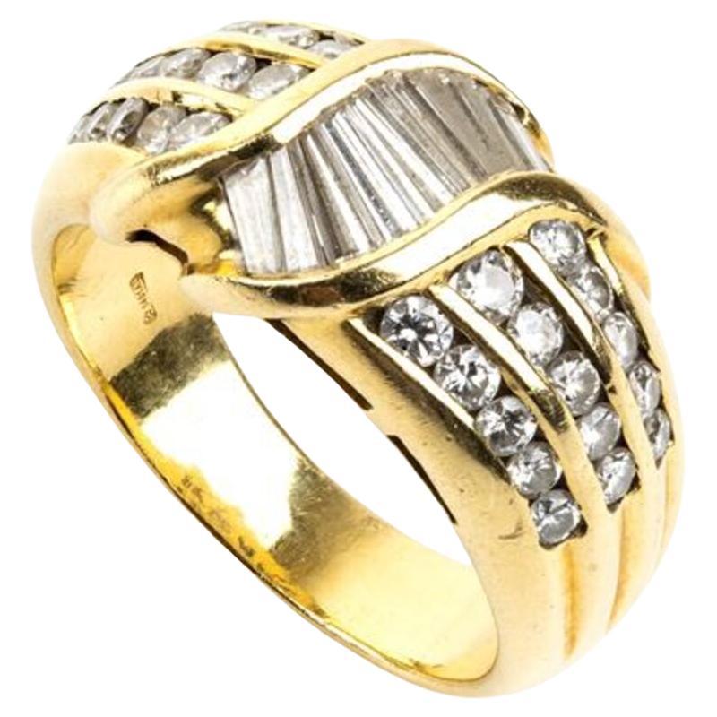 SALVINI: 18k gold ring with diamonds  For Sale