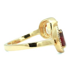 Salvini Citrine & Diamond Open Wrap Ring 18K Yellow Gold Size 6.25