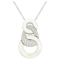 Salvini Diamant-Anhänger Halskette 18k Weißgold 1,30 Cttw