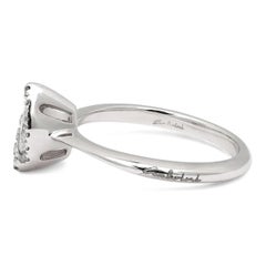 Salvini Marquise & Round Diamond Halo Engagement Ring 0.20Ctw 18K White Gold