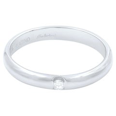 Salvini One Diamond Wedding Band Ring Platinum 0.03 cttw
