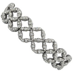 Retro Salvini White Gold Diamond Bracelet