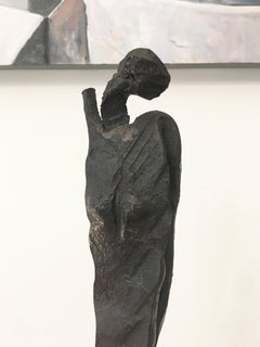 Salvino Marsura Abrtact Brutalist Iron Dancer Sculpture