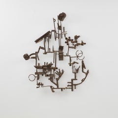 Escultura 'Aereo Distrutto' de Salvino Marsura - Italia, años 60