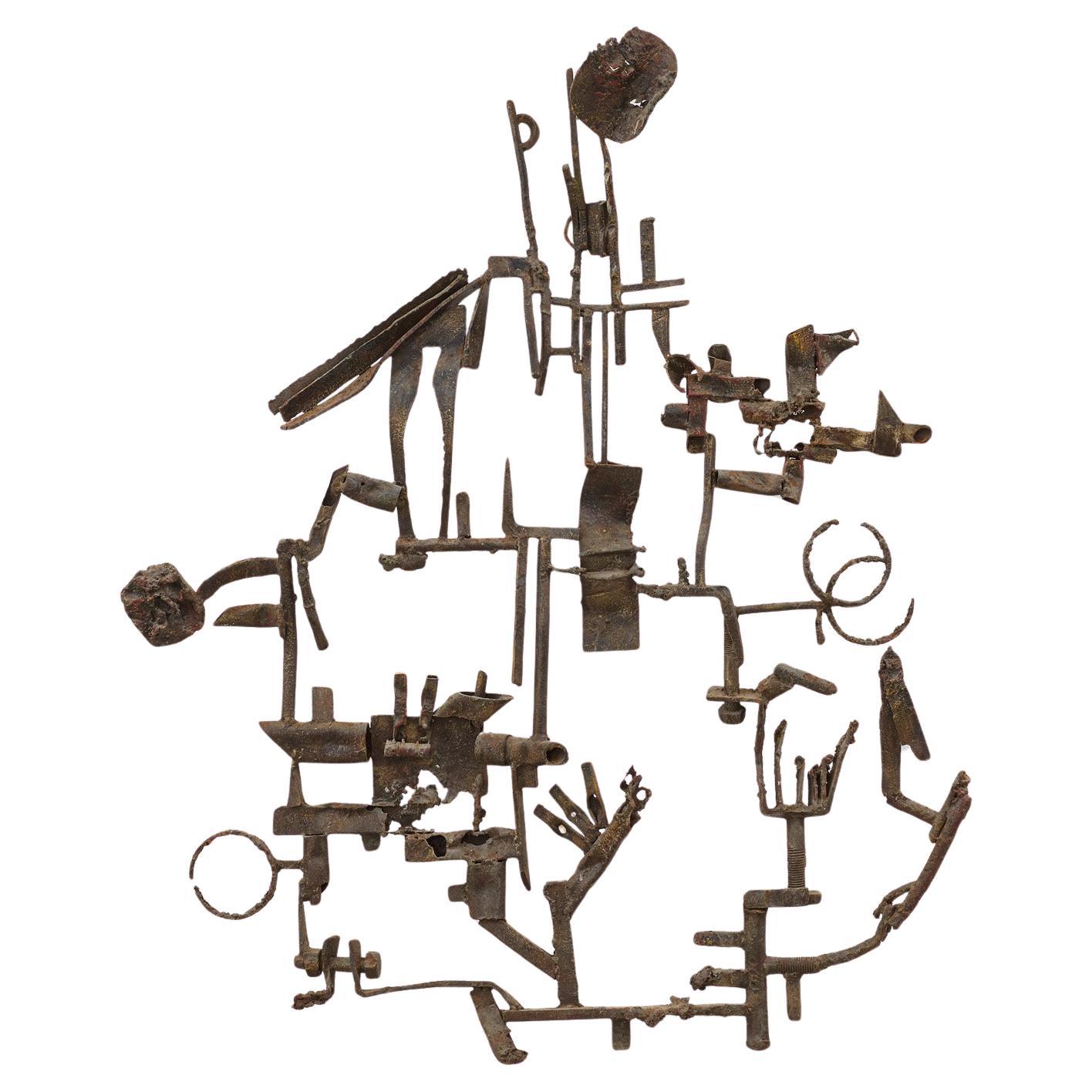 Sculpture 'Aereo Distrutto' de Salvino Marsura - Italie, années 1960